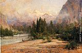 Bow River Gap at Banff, on Canadian Pacific Railroad by Thomas Hill